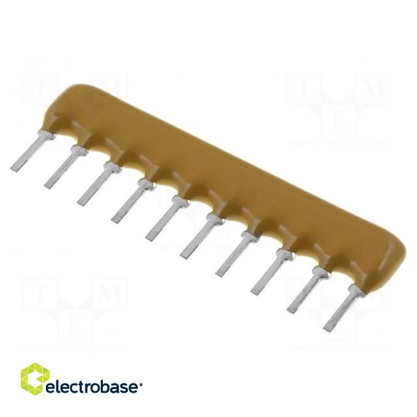 Resistor network: X | THT | 6.8kΩ | ±2% | 0.2W | No.of resistors: 9 | 100V