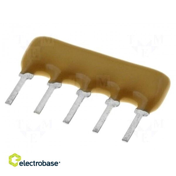 Resistor network: X | THT | 220Ω | ±2% | 0.2W | No.of resistors: 4 | 100V
