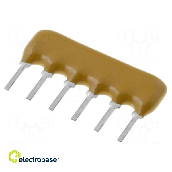 Resistor network: X | 4.7kΩ | No.of resistors: 5 | THT | 0.2W | ±2% | 100V