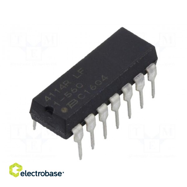 Resistor network: Y | 56Ω | No.of resistors: 7 | THT | ±2% | Case: DIP14