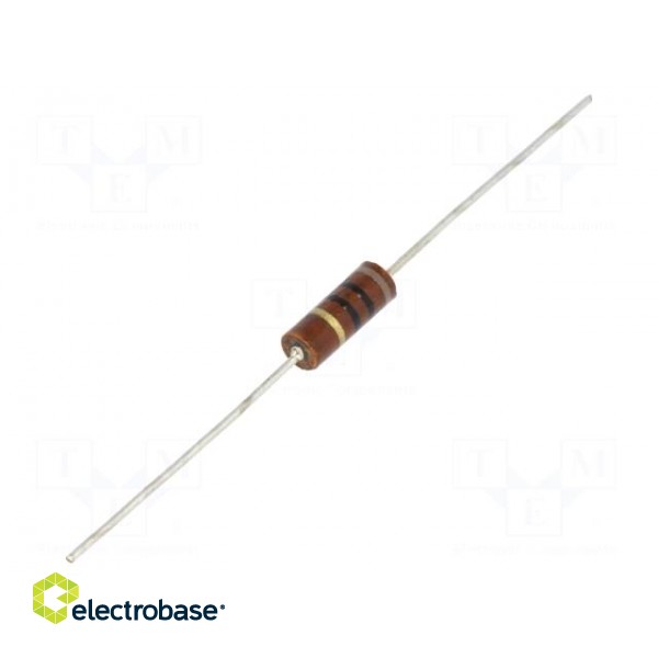 Resistor: carbon film | THT | 10Ω | 500mW | ±5% | Ø3.6x9.5mm | -55÷125°C