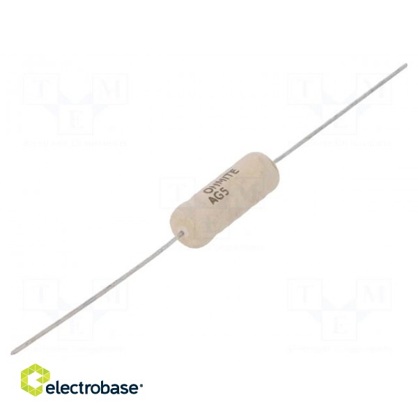 Resistor: wire-wound | ceramic | 560Ω | 5W | ±5% | 50ppm/°C | audio