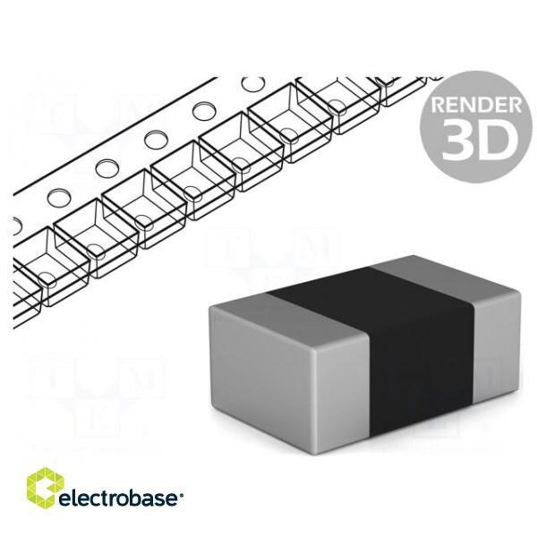 Inductor: ferrite | SMD | 0805 | 10uH | 350mA | 470mΩ | 2MHz | ±20%