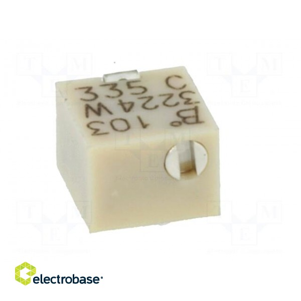 Potentiometer: mounting | multiturn | 10kΩ | 250mW | SMD | ±10% | linear фото 9
