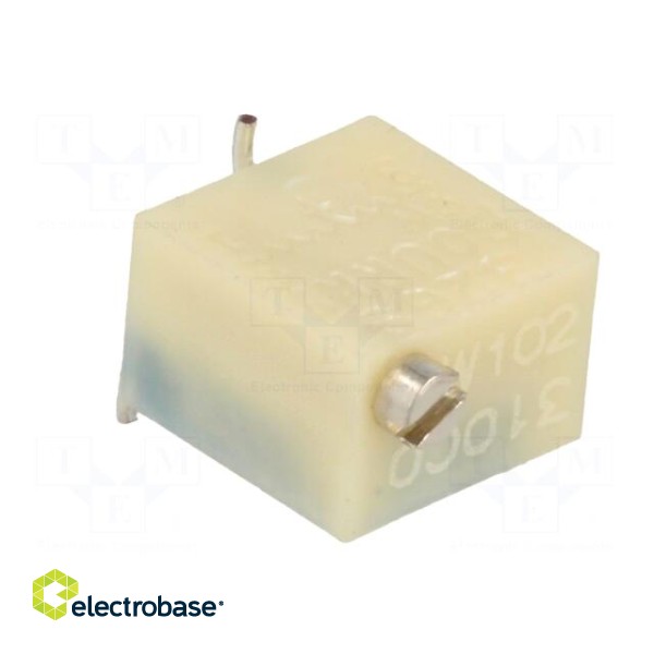 Potentiometer: mounting | multiturn | 1kΩ | 250mW | SMD | ±10% | linear image 8