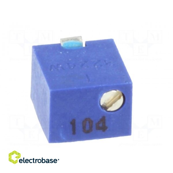 Potentiometer: mounting | vertical,multiturn | 100kΩ | 250mW | SMD фото 9