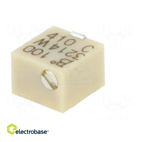 Potentiometer: mounting | vertical,multiturn | 10Ω | 250mW | SMD | ±10% фото 2