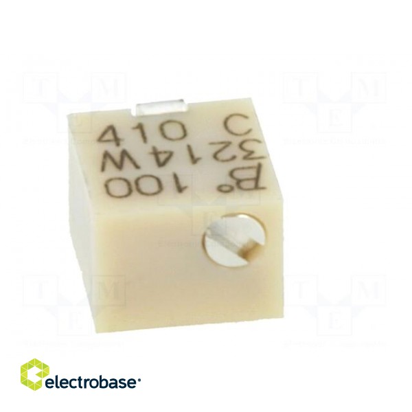 Potentiometer: mounting | vertical,multiturn | 10Ω | 250mW | SMD | ±10% фото 9