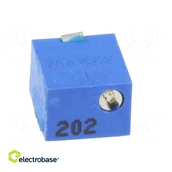 Potentiometer: mounting | vertical,multiturn | 2kΩ | 250mW | SMD | ±10% фото 9