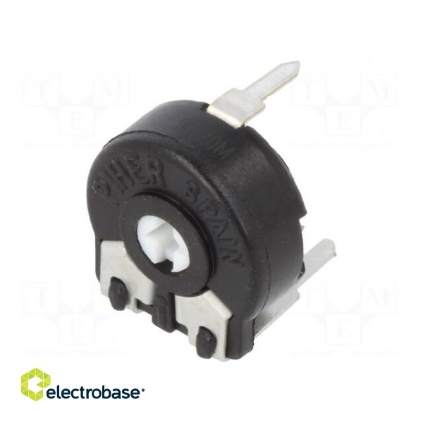 Potentiometer: mounting | single turn,horizontal | 1kΩ | 150mW | ±20% paveikslėlis 1