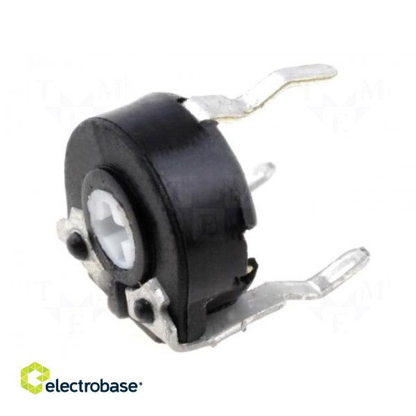 Potentiometer: mounting | single turn,horizontal | 1MΩ | 100mW | ±30%