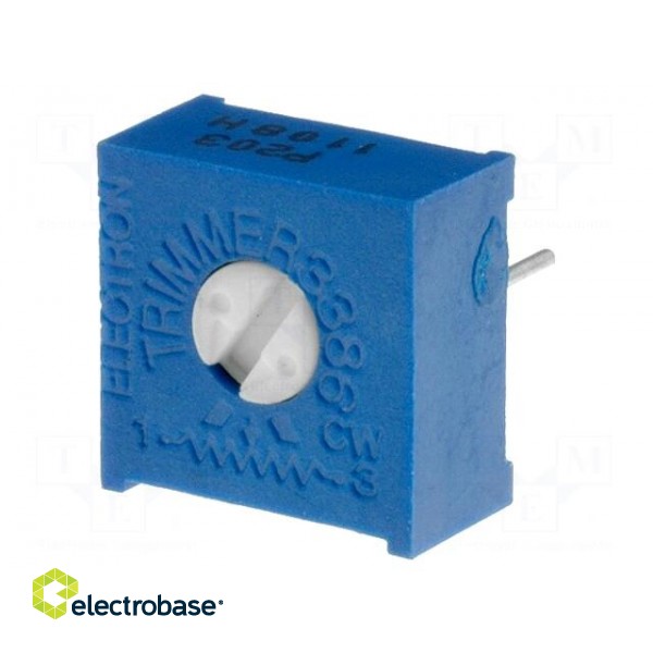 Potentiometer: mounting | single turn,horizontal | 20kΩ | 500mW