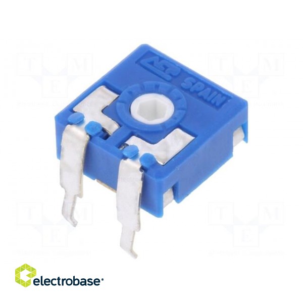 Potentiometer: mounting | single turn,horizontal | 25kΩ | 0.15W