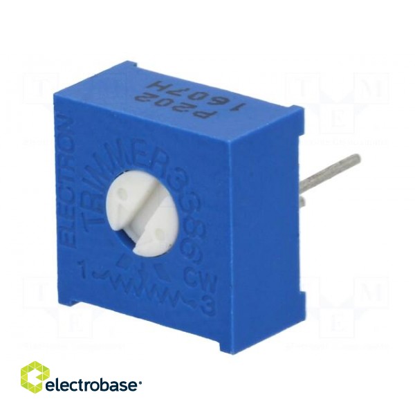 Potentiometer: mounting | single turn,horizontal | 2kΩ | 500mW | ±10%