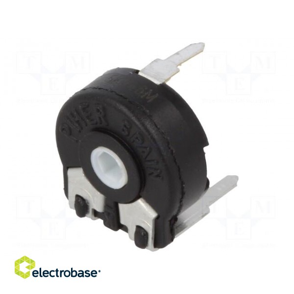 Potentiometer: mounting | single turn,horizontal | 5kΩ | 150mW | ±20% paveikslėlis 1