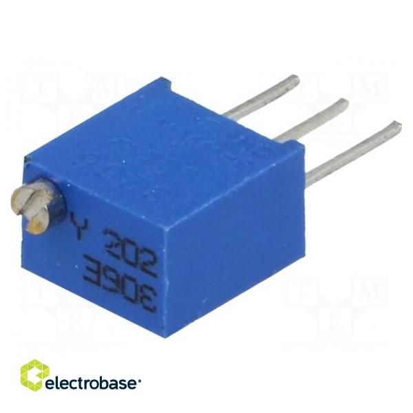 Potentiometer: mounting | multiturn | 2kΩ | 250mW | ±10% | linear | THT image 1