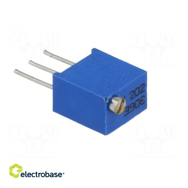 Potentiometer: mounting | multiturn | 2kΩ | 250mW | ±10% | linear paveikslėlis 8