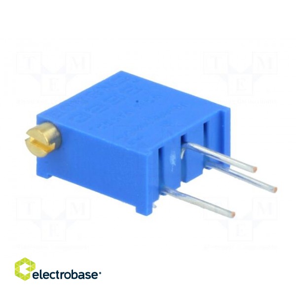 Potentiometer: mounting | multiturn | 50kΩ | 500mW | THT | ±10% | linear фото 4