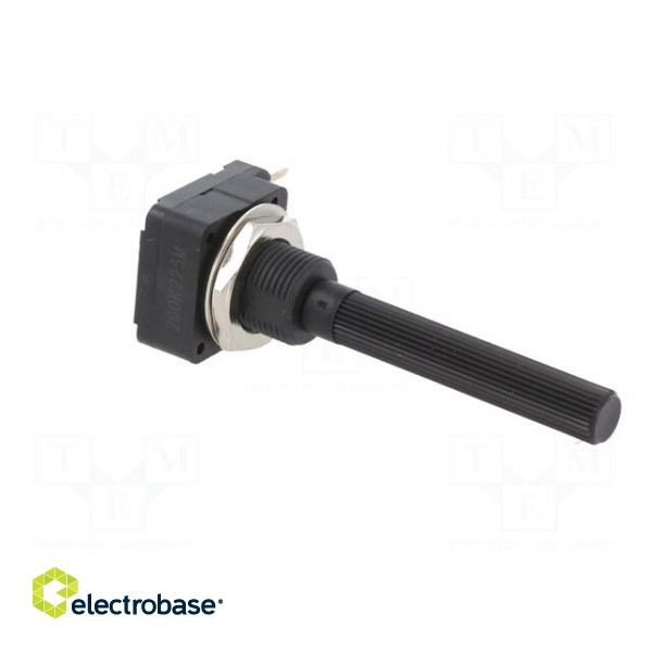 Potentiometer: shaft | 200kΩ | 200mW | THT | 6mm | plastic | mono | carbon фото 8