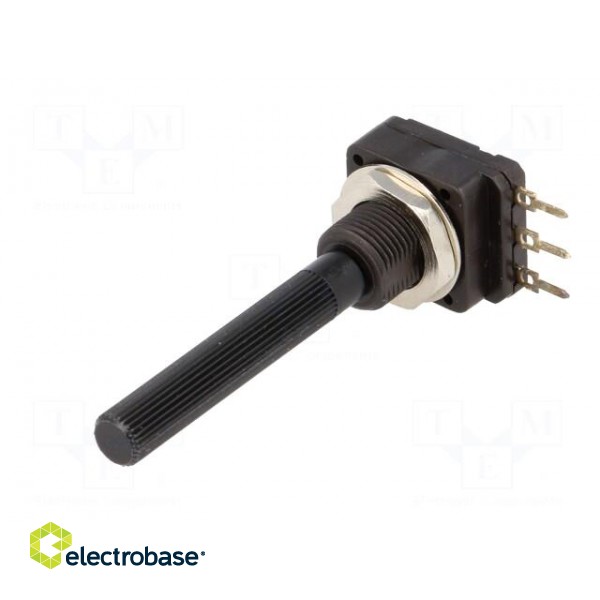 Potentiometer: shaft | single turn | 100kΩ | 100mW | THT | 6mm | plastic image 2