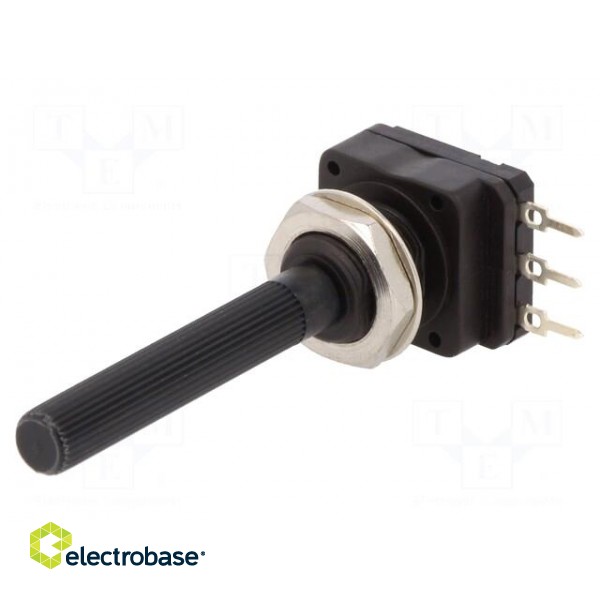 Potentiometer: shaft | single turn | 100kΩ | 200mW | THT | 6mm | plastic фото 1