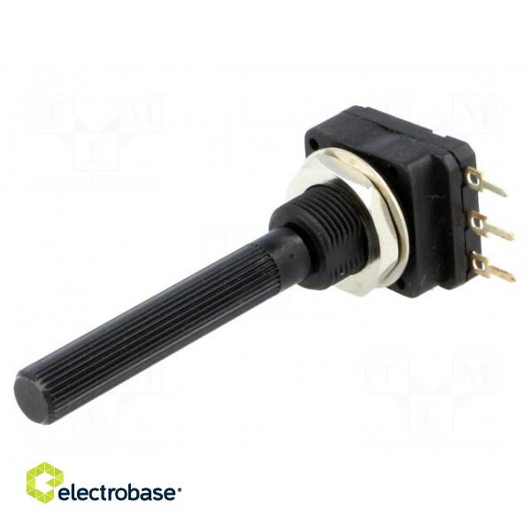 Potentiometer: shaft | single turn | 100Ω | 200mW | THT | 6mm | plastic фото 1