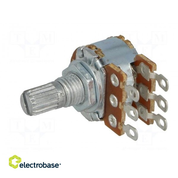 Potentiometer: shaft | single turn | 10kΩ | 125mW | ±20% | on cable | 6mm image 2