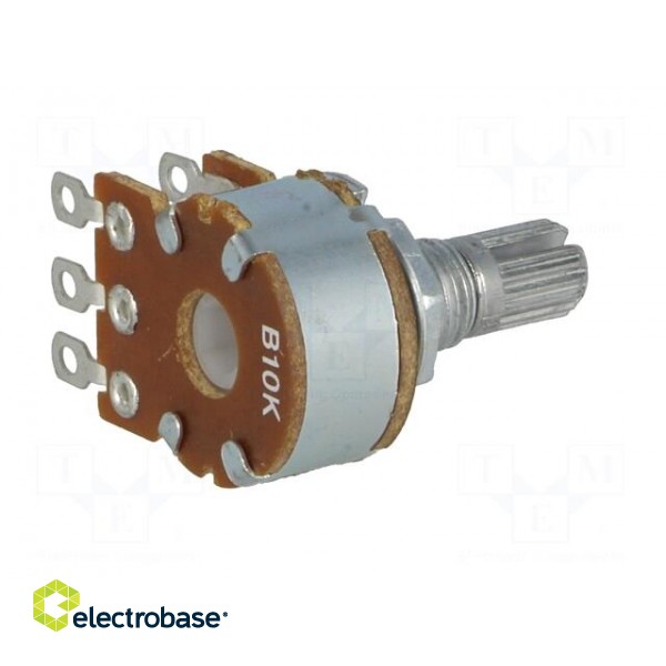 Potentiometer: shaft | single turn | 10kΩ | 125mW | ±20% | on cable | 6mm image 6