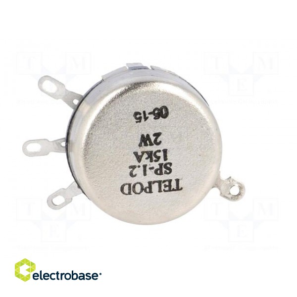 Potentiometer: shaft | single turn | 15kΩ | 2W | ±20% | soldered | 6mm фото 5