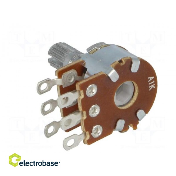 Potentiometer: shaft | single turn | 1kΩ | 63mW | ±20% | on cable | 6mm image 4