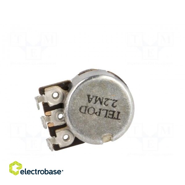 Potentiometer: shaft | single turn | 2.2MΩ | 100mW | ±30% | 6mm | mono фото 5