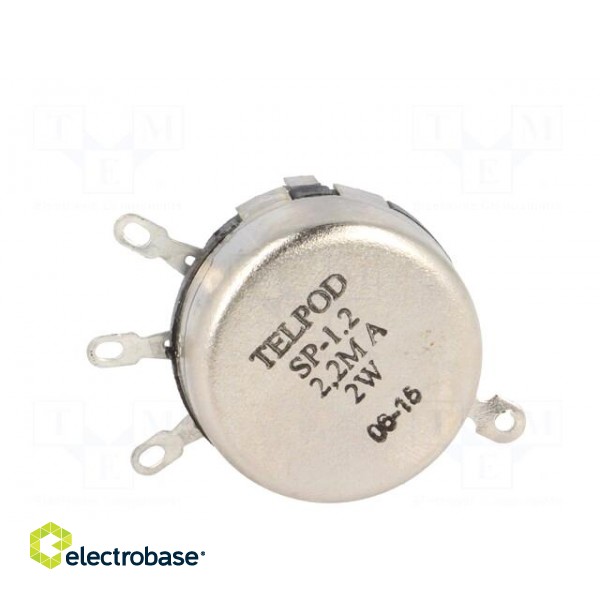 Potentiometer: shaft | single turn | 2.2MΩ | 2W | ±20% | soldered | 6mm image 5