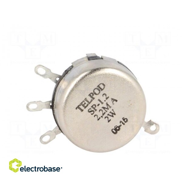 Potentiometer: shaft | single turn | 2.2MΩ | 2W | ±20% | soldered | 6mm фото 5