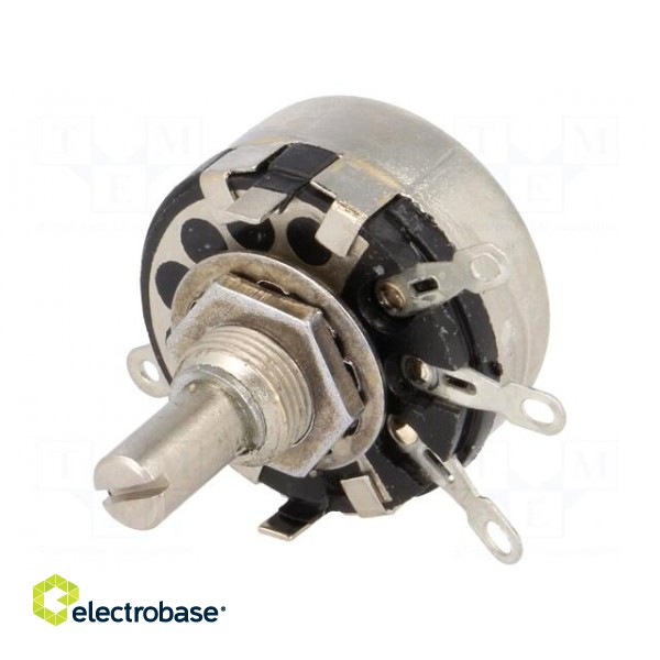 Potentiometer: shaft | single turn | 2.2MΩ | 2W | ±20% | soldered | 6mm фото 1