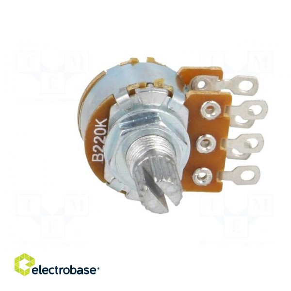 Potentiometer: shaft | single turn | 220kΩ | 125mW | ±20% | on cable image 9