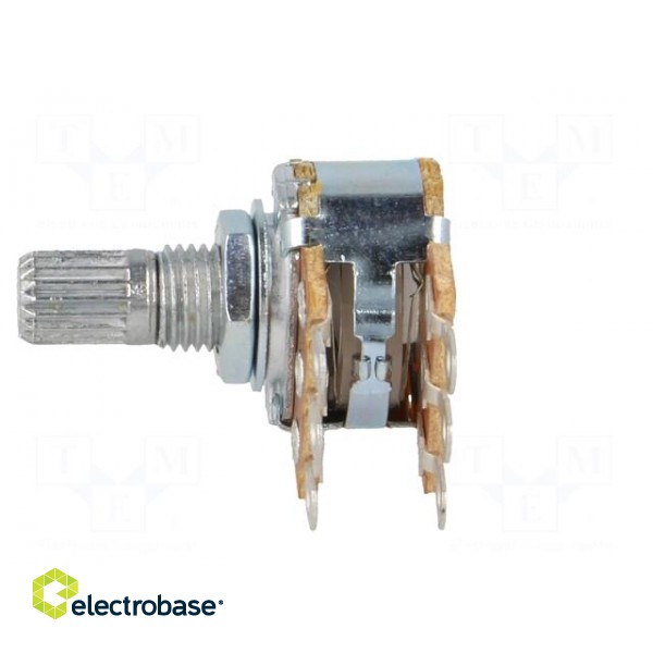 Potentiometer: shaft | single turn | 220kΩ | 125mW | ±20% | on cable фото 3