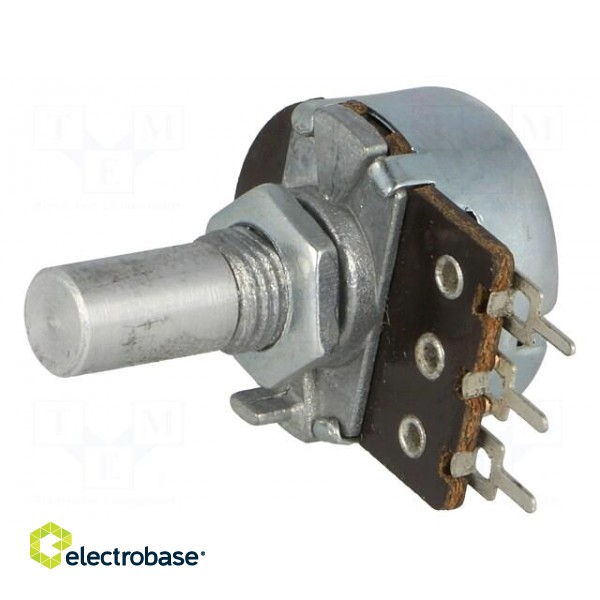 Potentiometer: shaft | single turn | 220Ω | 200mW | ±20% | THT | 6mm | mono фото 1