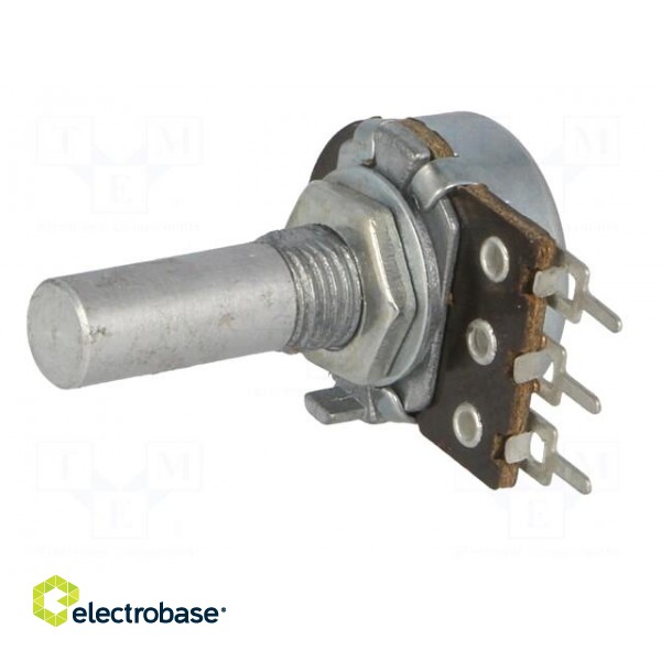 Potentiometer: shaft | single turn | 22kΩ | 100mW | ±20% | PCB,on panel фото 2