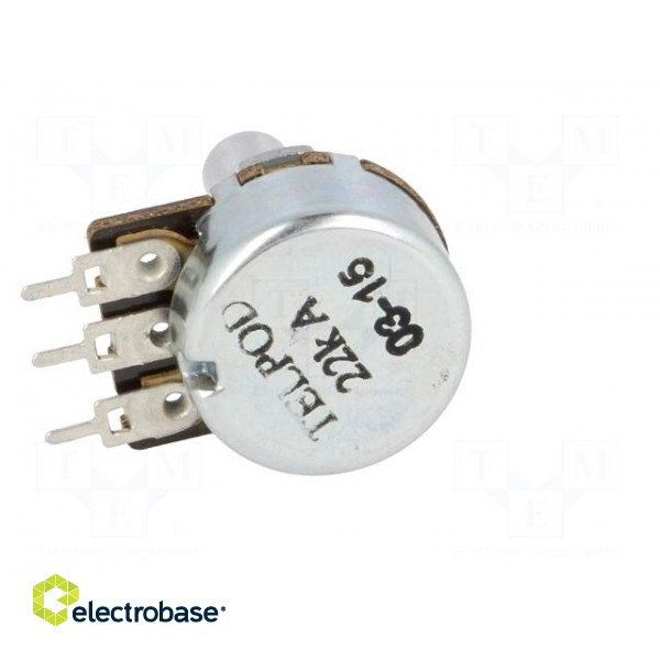 Potentiometer: shaft | single turn | 22kΩ | 200mW | ±20% | THT | 6mm | mono фото 5