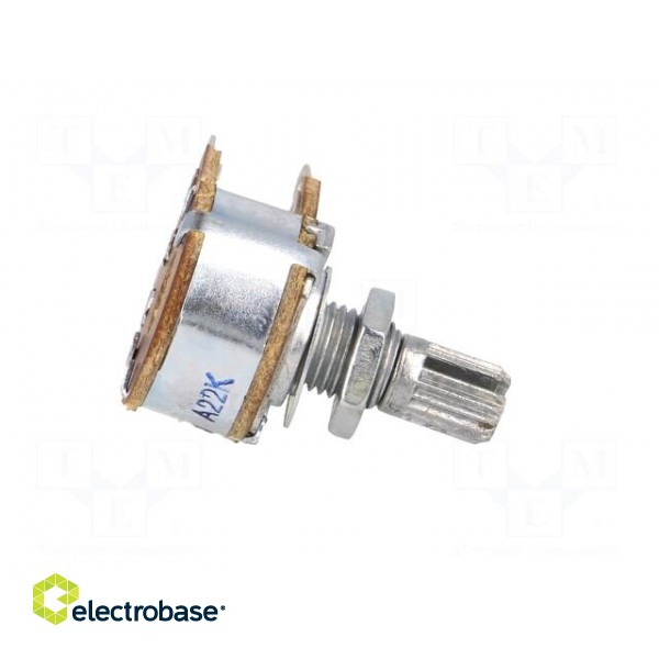 Potentiometer: shaft | single turn | 22kΩ | 63mW | ±20% | on cable | 6mm image 7