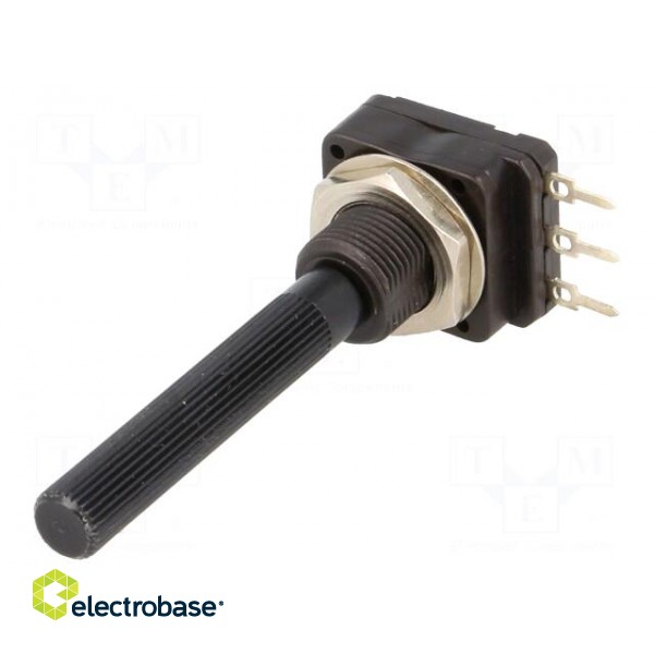 Potentiometer: shaft | single turn | 25kΩ | 200mW | THT | 6mm | plastic фото 1