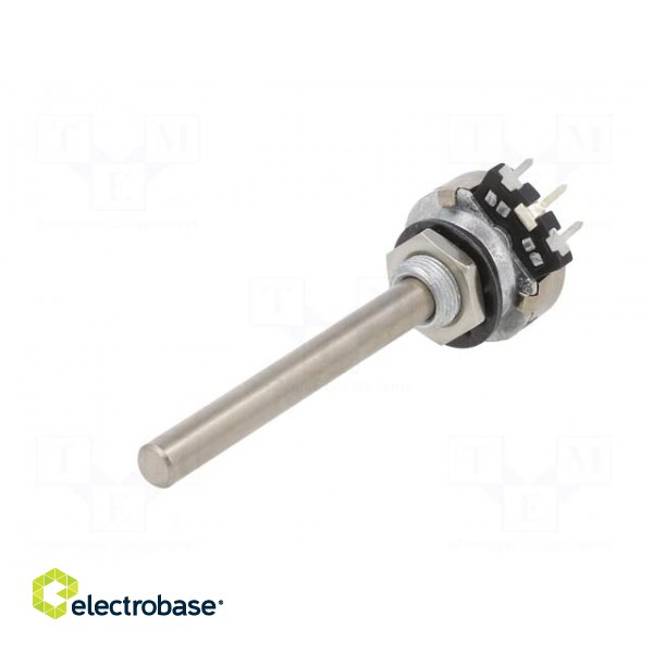 Potentiometer: shaft | single turn | 4.7kΩ | 200mW | THT | 6mm | metal paveikslėlis 2