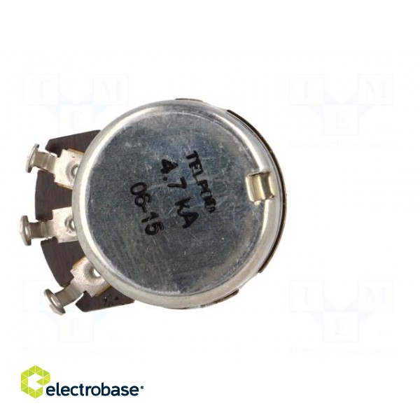 Potentiometer: shaft | single turn | 4.7kΩ | 500mW | ±20% | soldered paveikslėlis 5