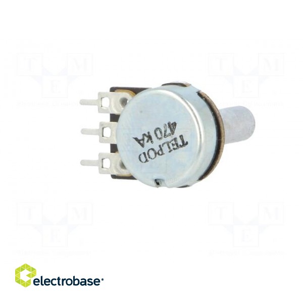 Potentiometer: shaft | single turn | 470kΩ | 100mW | ±30% | 6mm | mono фото 6