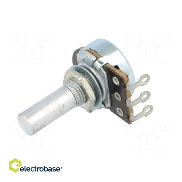 Potentiometer: shaft | single turn | 470kΩ | 100mW | ±30% | 6mm | mono фото 2