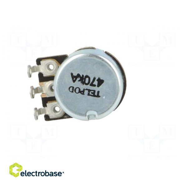 Potentiometer: shaft | single turn | 470kΩ | 100mW | ±30% | 6mm | mono image 5