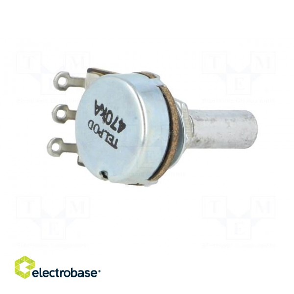 Potentiometer: shaft | single turn | 470kΩ | 100mW | ±30% | 6mm | mono фото 6