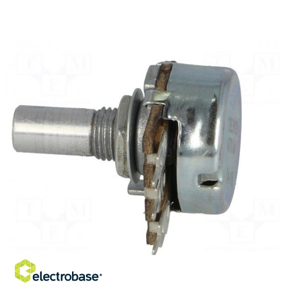 Potentiometer: shaft | single turn | 470kΩ | 200mW | ±30% | THT | 6mm фото 3