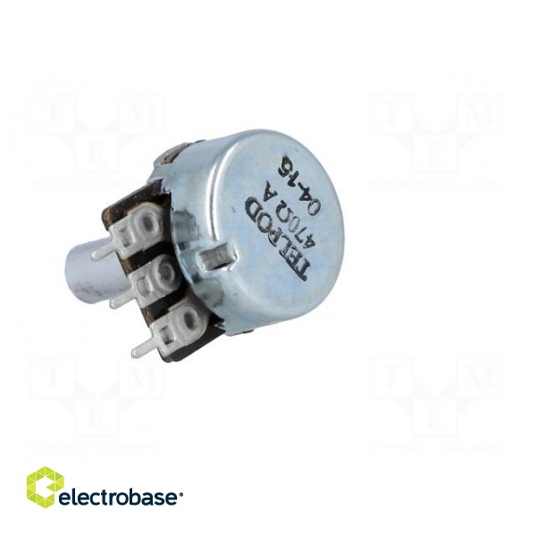 Potentiometer: shaft | single turn | 470Ω | 200mW | ±20% | THT | 6mm | mono фото 4