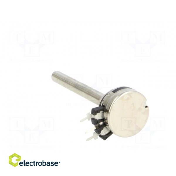 Potentiometer: shaft | single turn | 500kΩ | 200mW | THT | 6mm | metal image 4